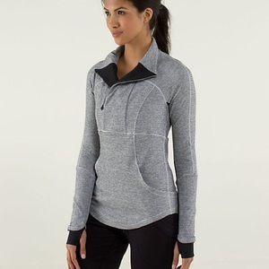 Lululemon Base Runner 1/4 Zip Herringbone